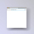 Template browser. Mock up mac browser. input string web links. vector isolated on a transparent background Royalty Free Stock Photo