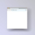 Template browser. Mock up mac browser. input string web links. vector isolated on a transparent background Royalty Free Stock Photo