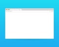 Browser window vector illustration. Browser or web browser in flat style. Window concept internet browser Royalty Free Stock Photo