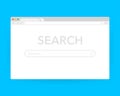 Browser window vector illustration. Browser or web browser in flat style. Window concept internet browser Royalty Free Stock Photo