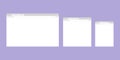 Browser window vector illustration. Browser or web browser in flat style. Window concept internet browser Royalty Free Stock Photo