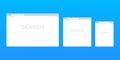 Browser window vector illustration. Browser or web browser in flat style. Window concept internet browser Royalty Free Stock Photo