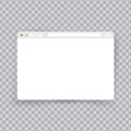 Browser window. Web interface mock screen internet document mockup website flat blank frame tab page elements on