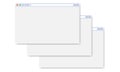 Browser windows. Window internet browser concept. Mock up template design for computer or internet frame Royalty Free Stock Photo