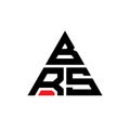 BRS triangle letter logo design with triangle shape. BRS triangle logo design monogram. BRS triangle vector logo template with red Royalty Free Stock Photo