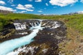 The Bruarfoss waterfall in Iceland