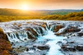 Bruarfoss waterfall in southern Iceland Royalty Free Stock Photo