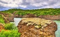 Bruarhlod Canyon of the Hvita river in Iceland Royalty Free Stock Photo