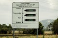 Bruce Highway Road Information And Load Limit Signage