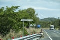 Creek Name Highway Signpost