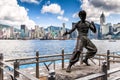 Bruce Lee memorial in Avenue of Stars in Hong Kong, China