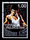 Bruce Lee Postage Stamp Royalty Free Stock Photo