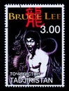 Bruce Lee Postage Stamp Royalty Free Stock Photo