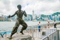 Bruce Lee Statue in Hong Kong Royalty Free Stock Photo