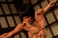 Bruce lee wax figure at madame tussauds in hong kong