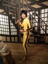 Bruce Lee wax statue Royalty Free Stock Photo