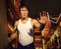 Bruce Lee Wax Statue Hollywood Wax Museum Royalty Free Stock Photo