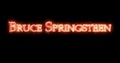 Bruce Springsteen written with fire. Loop