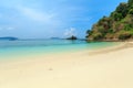 Bruer Island, amazing island from southern of Myanmar. A stunning seascape with turquoise water and white sand beach against blue Royalty Free Stock Photo