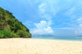 Bruer Island, amazing island from southern of Myanmar. A stunning seascape with turquoise water and white sand beach against blue Royalty Free Stock Photo