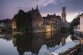 Bruges Belfry in the Evening Royalty Free Stock Photo