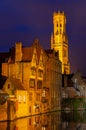 Bruges Belfry at Night, Belgium