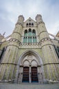 Bruges, Belgium - 11 August, 2015: Famous Church