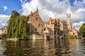 Bruges Belgium Church city canal