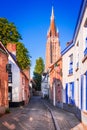 Bruges, Belgium - Church of Our Lady, beautiful Flanders Royalty Free Stock Photo