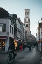 Bruges Belgium February 2018 in the winter