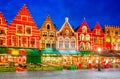Bruges, Belgium - Grote Markt Royalty Free Stock Photo