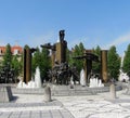Fountain and statues in The Zand square