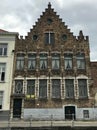17th Century Canal Side Building.(1675). Bruges, Belgium. June 15, 2018. Royalty Free Stock Photo