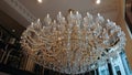 Bruges, Belgium - May 12, 2018: Beautiful Chandelier In A Cafe Pastry Shop Aux Merveilleux De Fred Bruges