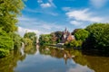 Bruges, Belgium, Minnewater lake Royalty Free Stock Photo