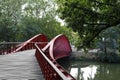 The Barge Bridge by the park and Minnewater lake