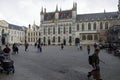 Decorative buildings in the Burg Square, Bruges