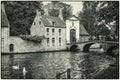 Bruges, Belgium. The swan place near beguinage