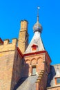 Details of medieval house in Bruges, Belgium Royalty Free Stock Photo