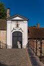 Bruges, Brugge, Belgium: View of the Historical Site of the Beguinage (Begijnhof) Monastery in Bruges Royalty Free Stock Photo