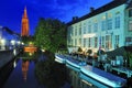 Church of Our Lady by Night - Bruges Royalty Free Stock Photo