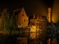 Bruges in the evening is one of the most romantic and magical places in the world.Belgium