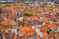 Bruges, Flanders, Belgium, Europe - October 1, 2019. Autumn scenery of  medieval world heritage city, Bruges Brugge from the Royalty Free Stock Photo