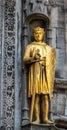 Detail of Basilica of the Holy Blood facade in Bruges, Flanders, Belgium Royalty Free Stock Photo