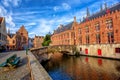 The Bruges historical Old Town, Belgium, an UNESCO World Culture Heritage site Royalty Free Stock Photo