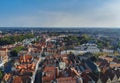 Brugge city, top view