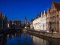 Beautiful houses and canals in Brugge