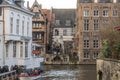 Brugge, West Flanders / Belgium - January 2017: Brugge streets and historic center, canals and buildings. Famous place from film Royalty Free Stock Photo