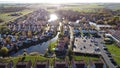 Bruinisse a village in Schouwen-duiveland. Ring-shaped core of fishing village.