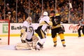 Bruins beat Marc-Andre Fleury Royalty Free Stock Photo